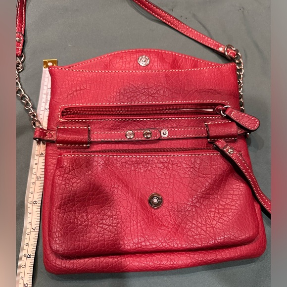 NINE WEST Crossbody Bag, Red, GUC - Picture 5 of 7